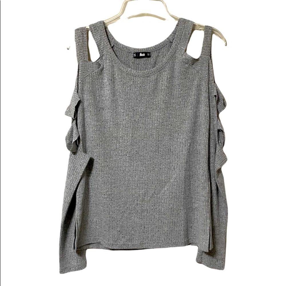 Shein Womens Small Long Sleeve Cold
Shoulder Shirt